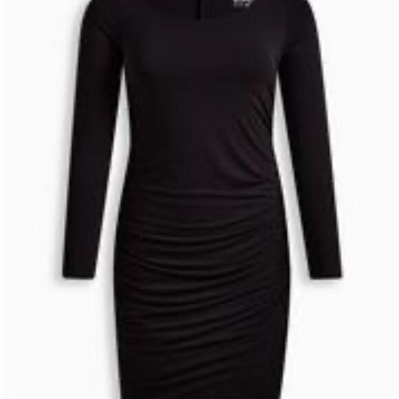 Torrid  - Midi Super Soft Cinched Bodycon Dress - Picture 5 of 6